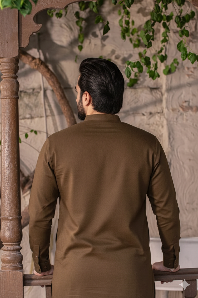 Brown Kurta