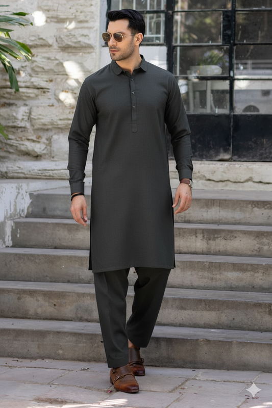 Dark Grey Kurta