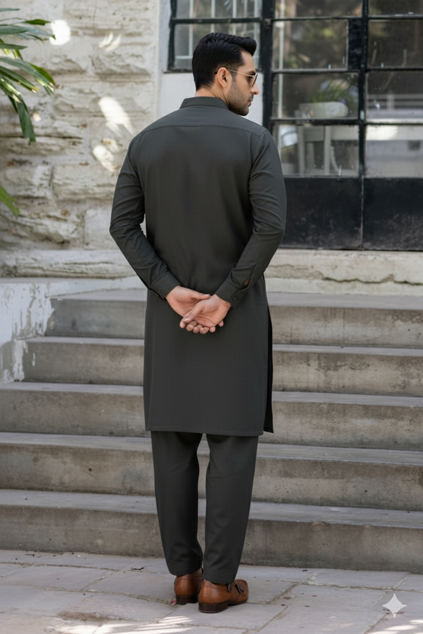 Dark Grey Kurta