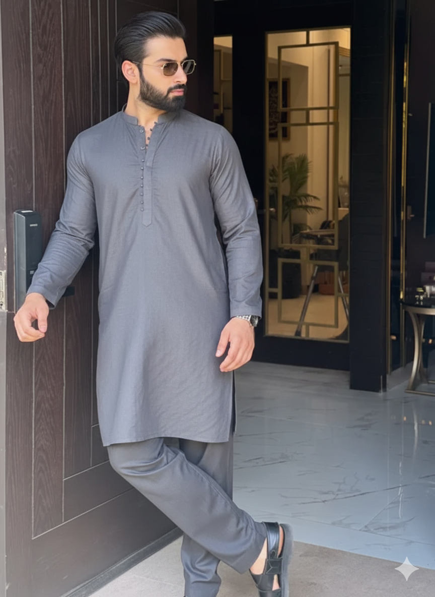 Grey Kurta