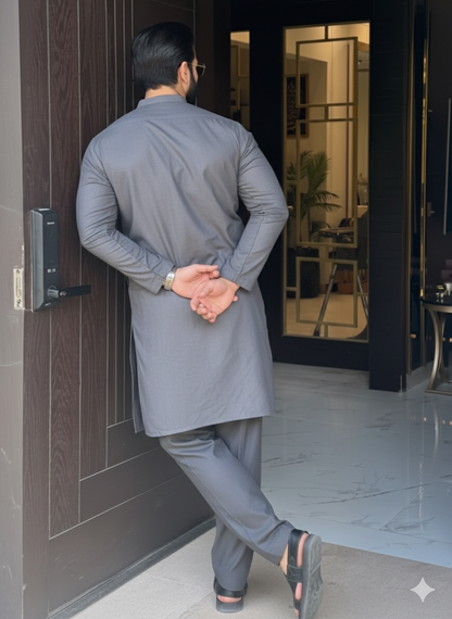 Grey Luxury Wash & Wear – Crease-Free Elegance