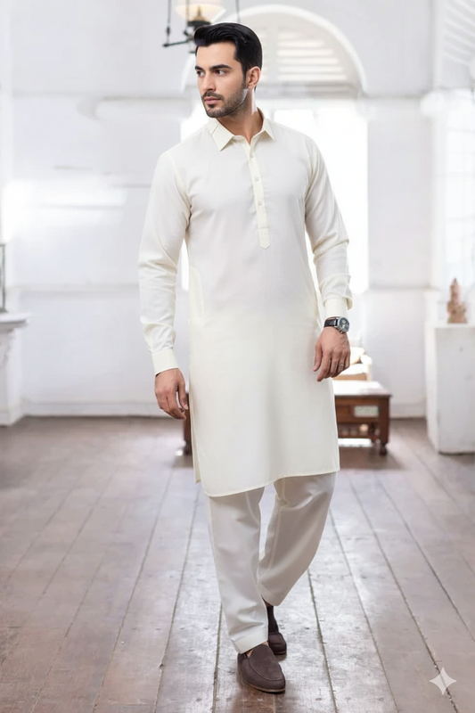 Off White Kurta Shalwar