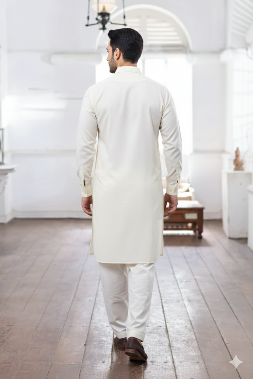 Off White Kurta Shalwar