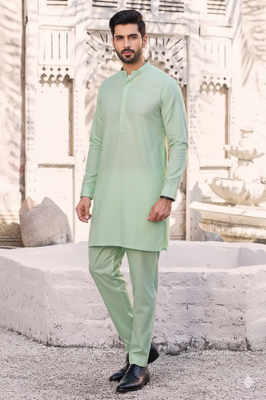 Pista Green Kurta Shalwar