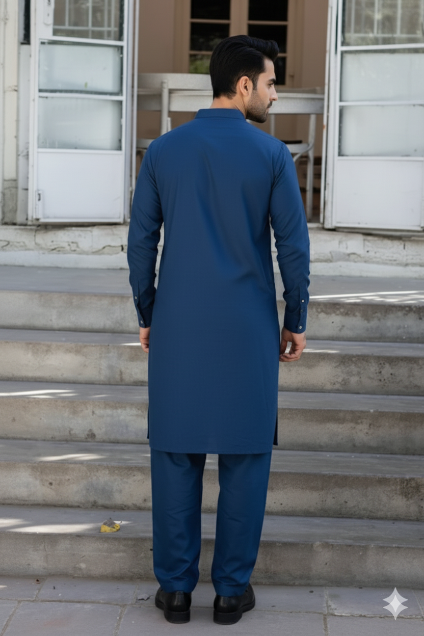 Royal Blue Kurta Shalwar