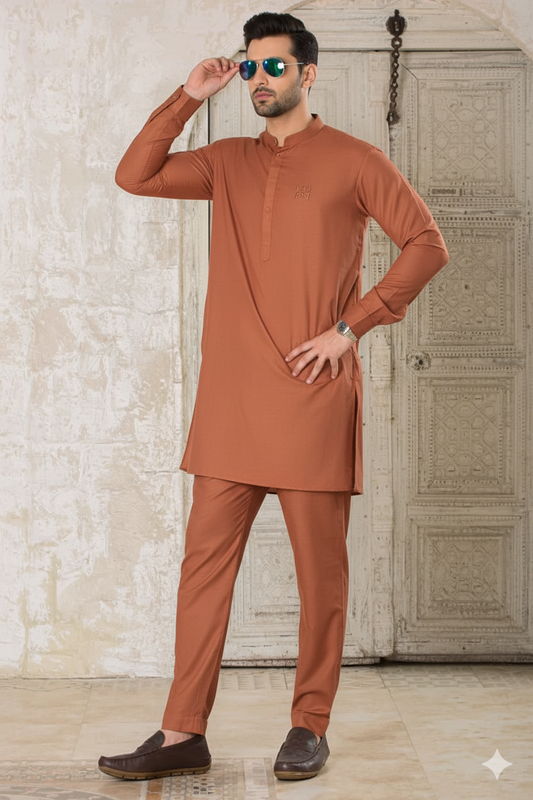 Terracotta Kurta Shalwar