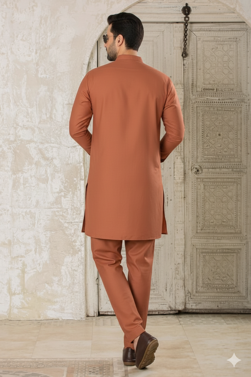 Terracotta Kurta Shalwar