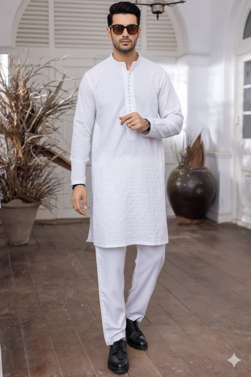 White Kurta Shalwar